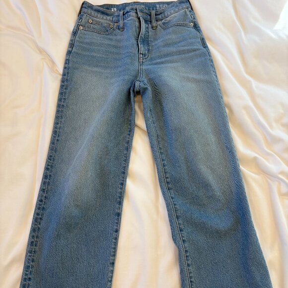 JCrew High Rise Slim Wide Jean in 1996 Semi-Stretch - Picture 2 of 6